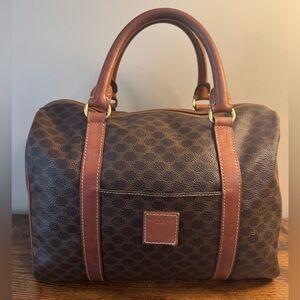 Celine Paris Vintage Macadam Boston Bag